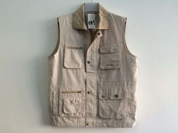 Mens classic vest，mens waist coat, gilet, vest in T/C fabric, beige colour, S-3XL, 049
