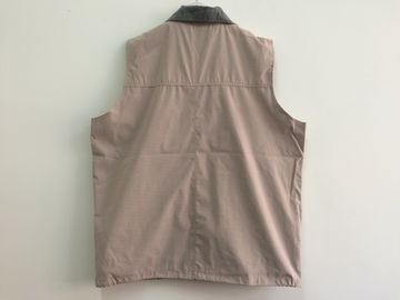 Mens classic vest，mens waist coat, gilet, vest in peach skin fabric, taupe colour, S-3XL, 049