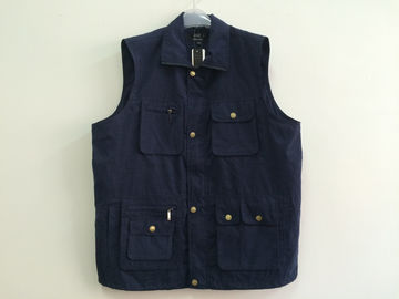 Mens classic vest，mens waist coat, gilet, vest in peach skin fabric, navy colour, S-3XL, 049