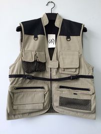 vest, photography vest, mens vest 037 in T/C 65/35 fabric, offwhite color, fishing vest, casual vest