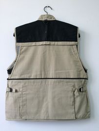 vest, photography vest, mens vest 037 in T/C 65/35 fabric, offwhite color, fishing vest, casual vest