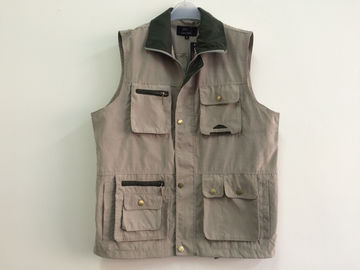 Mens classic vest，mens waist coat, gilet, vest in peach skin fabric, beige colour, S-3XL, 049