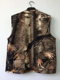 Mens camo vest 032 in mercerized cotton fabric, jungle camouflage, S-3XL