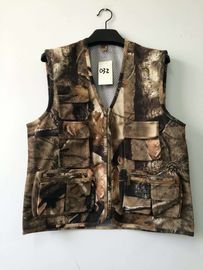Mens camo vest 032 in mercerized cotton fabric, jungle camouflage, S-3XL