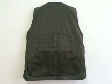 Hunting vest, taslan fabric, water proof function, S-3XL, olive, green color