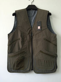 Hunting vest, taslan fabric, water proof function, S-3XL, olive, green color