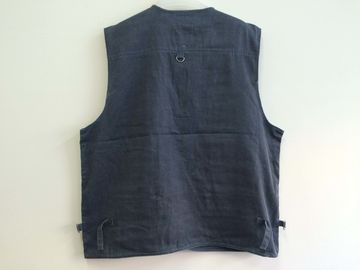 vest, waistcoat, polyester washed fabric, weeding vest, weeding waistcoat, S-3XL, 4 colors: black, blue, green & beige