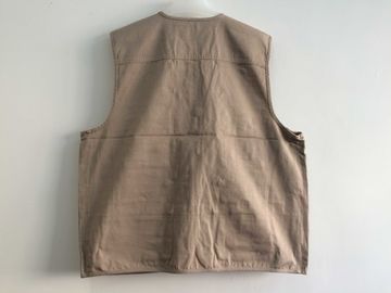 vest, mens vest, mens waist coat in 100% cotton fabric, fishing vest, beige color, casual vest, casual waist coat 014