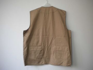 vest, mens vest in T/C 65/35 fabric, fishing vest, casual vest