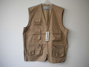 vest, mens vest in T/C 65/35 fabric, fishing vest, casual vest