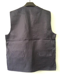 vest, mens vest in gaberdine, 100% polyester fabric, fishing vest, casual vest