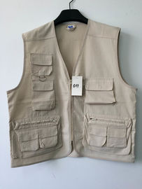 vest, mens vest in polyester fabric, fishing vest, casual vest