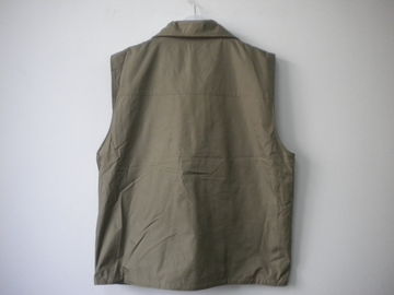winter vest, polarfleece lining vest, warm vest, khaki, S-3XL