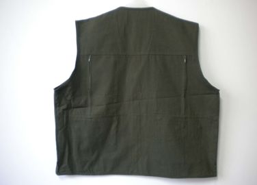 vest, mens vest in T/C 65/35 fabric, fishing vest, casual vest