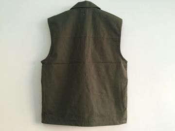vest, mens vest in T/C 65/35 fabric, fishing vest, casual vest