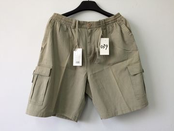 short, mens short in T/C 65/35 fabric, fishing short, casual short, khaki color, S-3XL