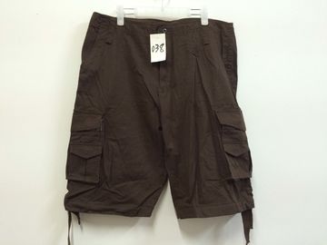 short, mens short in 100% cotton, fishing short, casual short,  chocolate color, S-3XL