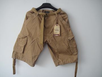 short, mens short in 100% cotton, fishing short, casual short, khaki color, S-3XL
