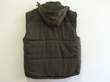 winter vest, winter waistcoat, olive green, S-3XL, T/C 65/35 outer fabric, padding and polarfleece lining