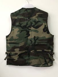 vest, waistcoat, T/C 65/35 fabric, fishing vest, weeding waistcoat, S-3XL, camouflage print