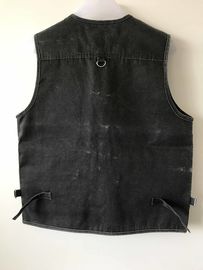 Mens classic vest in 100% polyester washed fabric, S-3XL, 4 colors can be chose