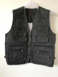 Mens classic vest in 100% polyester washed fabric, S-3XL, 4 colors can be chose