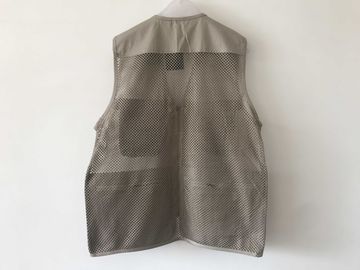vest, waistcoat, net vest, mens vest, fishing vest, 100% cotton, S-3XL, beige