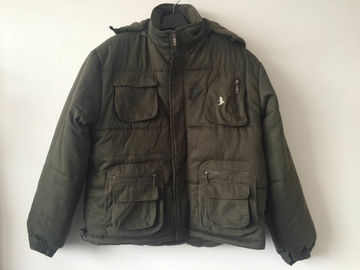 padded jacket, polar fleece jacket, olive green, S-3XL, padding and polarfleece lining, 023L