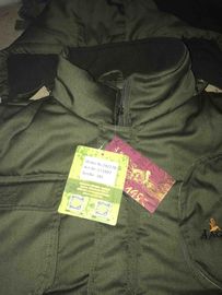 padded jacket, polar fleece jacket, olive green, S-3XL, padding and polarfleece lining, 023L