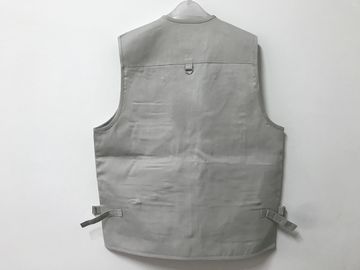 Mens classic vest，mens waist coat, vest in 100% polyester washed fabric, stone/beige colour, S-3XL
