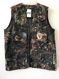 Mens camo vest 031 in mercerized cotton fabric, jungle camouflage, S-3XL