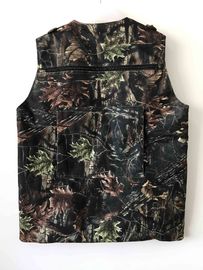 Mens camo vest 031 in mercerized cotton fabric, jungle camouflage, S-3XL