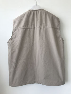 Mens classic vest，mens waist coat, vest 046 in 100% cotton fabric, stone/beige colour, S-3XL