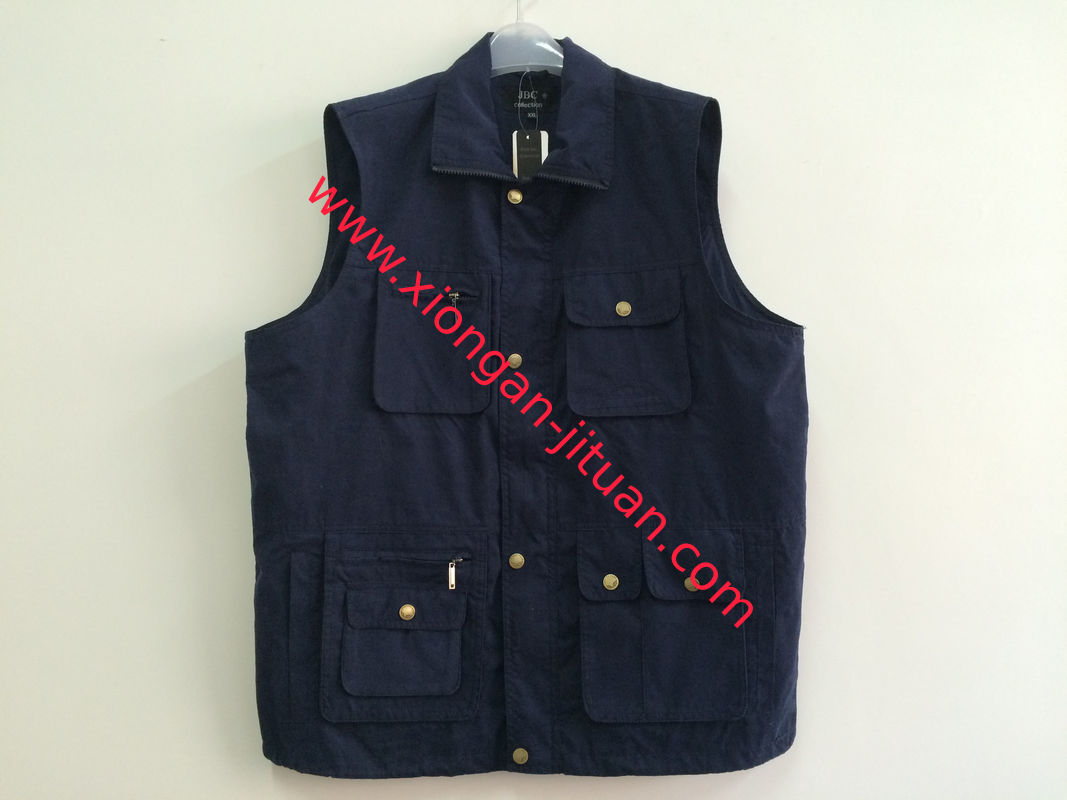 Mens classic vest，mens waist coat, gilet, vest in peach skin fabric, navy colour, S-3XL, 049
