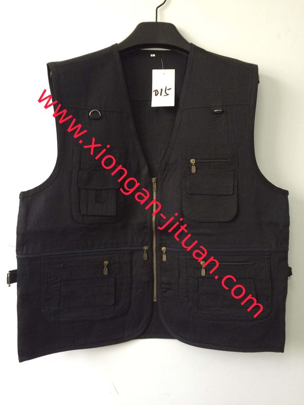 vest, waistcoat, polyester fabric, weeding vest, weeding waistcoat, S-3XL, black color