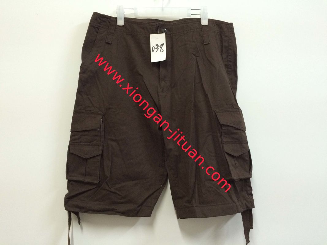 short, mens short in 100% cotton, fishing short, casual short,  chocolate color, S-3XL