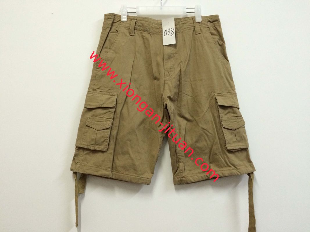 short, mens short in 100% cotton, fishing short, casual short, khaki color, S-3XL