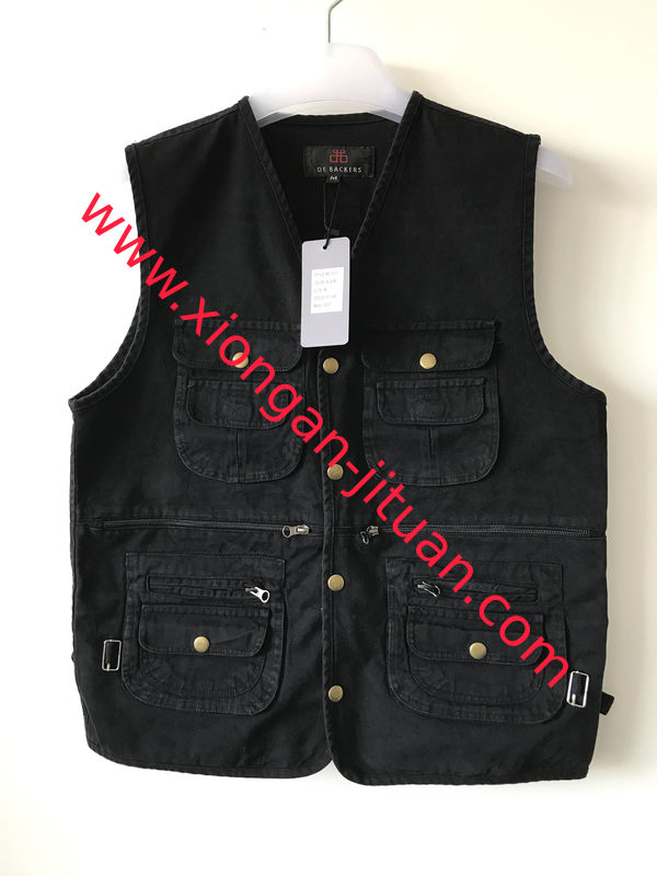 vest, waistcoat, mens vest in 100% cotton  fabric, fishing vest, fishing waistcoat casual vest