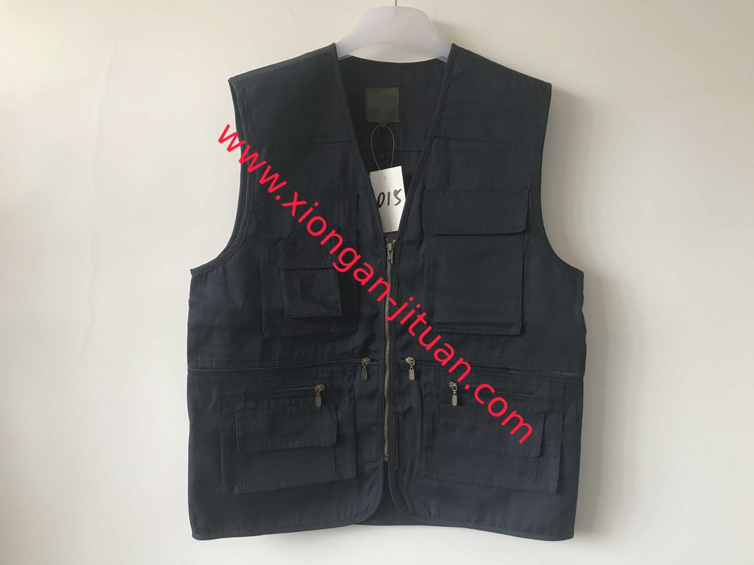 vest, waistcoat, polyester washed fabric, weeding vest, weeding waistcoat, S-3XL, 4 colors: black, blue, green & beige