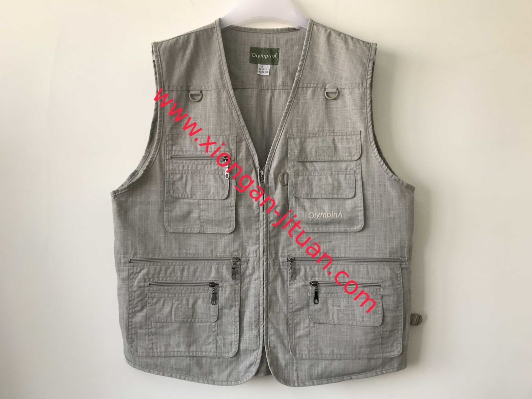 Mens classic vest，mens waist coat, vest 030Z bamboo style in T/C 80/20 fabric