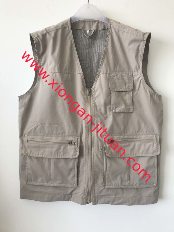 Mens classic vest，mens waist coat, vest 046 in 100% cotton fabric, stone/beige colour, S-3XL